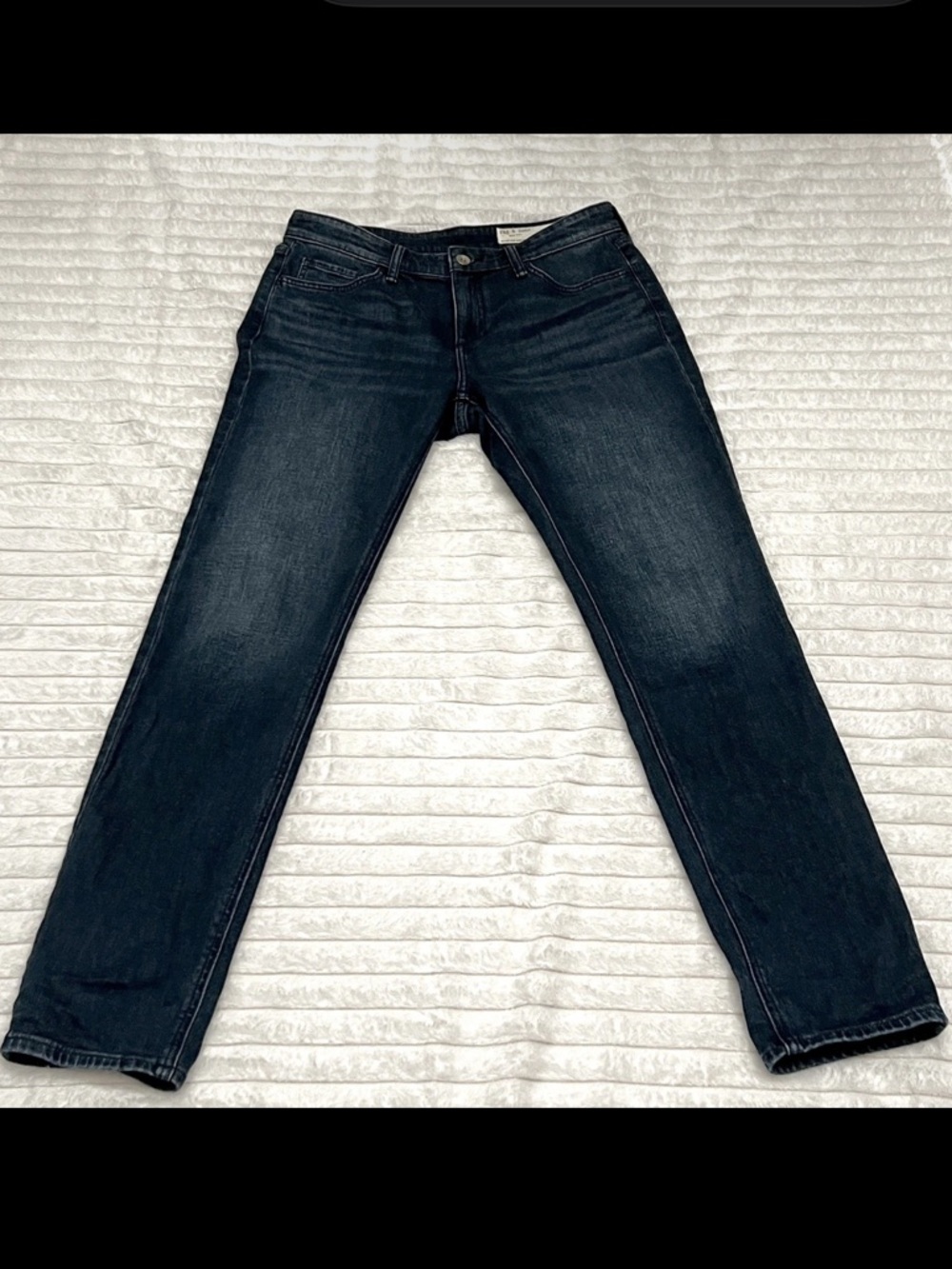 Rag & Bone Women’s Dark Wash Low Rise Dylan Boyfriend Jeans
